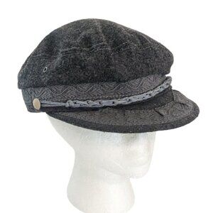 Vintage Dorfman Pacific Co. Fiddler Greek‎ Fisherman Hat Navy Large Grey